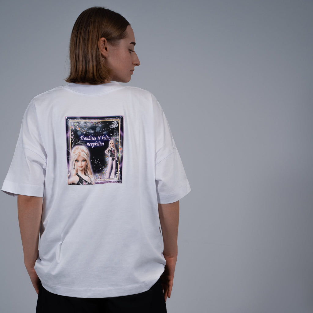 Marškinėliai TRAUKITĖS IŠ KELIO, NEVYKELIAI