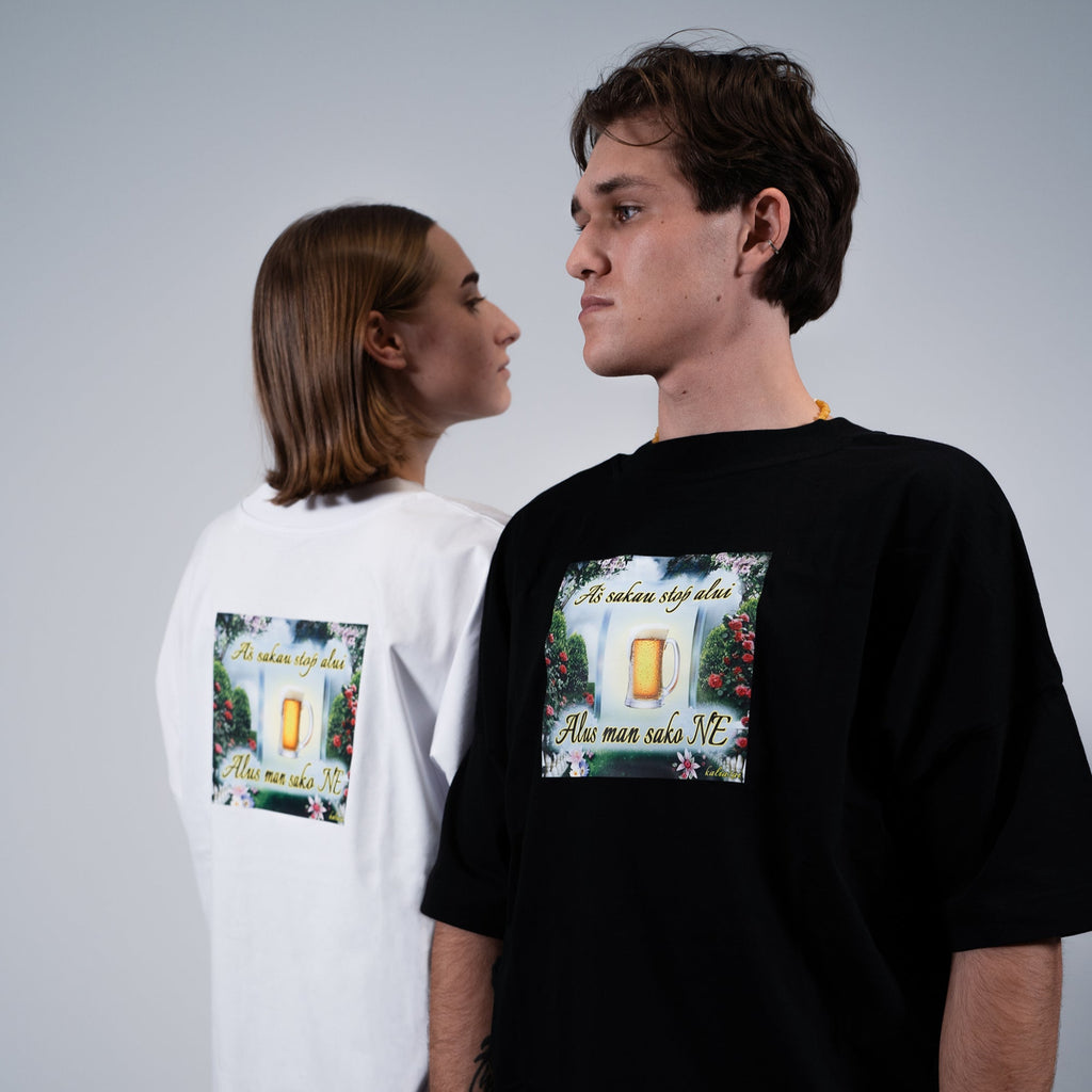 Marškinėliai AŠ SAKAU STOP ALUI, ALUS MAN SAKO NE